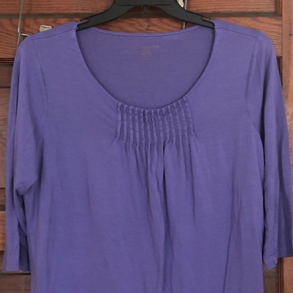 Coldwater Creek Tops - Last Chance  Coldwater Creek pin-tucked tee in 1X